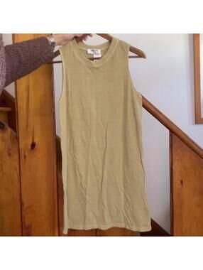 Double Zero chartreuse tank top dress Size small